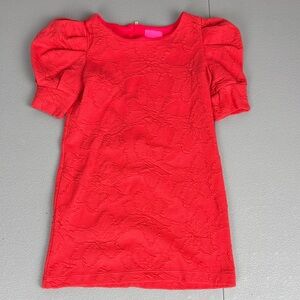 Lilly Pulitzer Girls Mini Knowles Dress. Ruby Red. Size S 4/5.